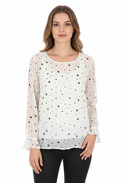 Vzorovaná  Halenka Černobílá Marc O´Polo Second Hand Vel. S