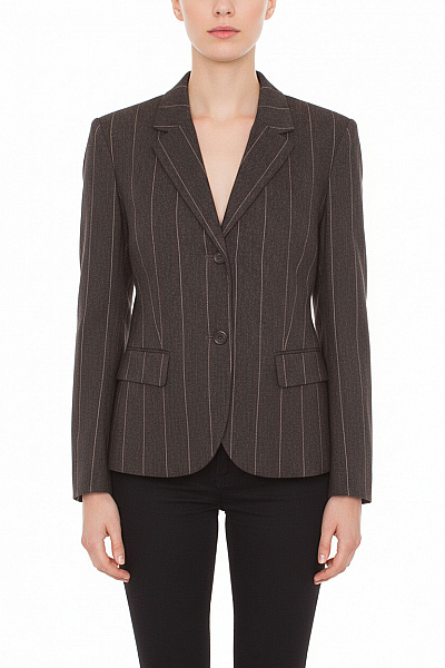 RENÉ LEZARD Teplé Dámské Sako Vlněné Šedé Vel. 36