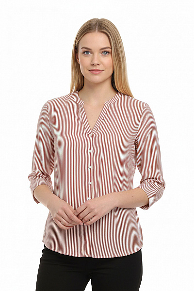 S.OLIVER Dámská Pruhovaná Košile S Dlouhým Rukávem Velikost 38