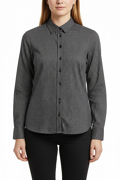 ETERNA Dámská Košile S Dlouhým Rukávem Vzorovaná Elegantní Business Velikost 44