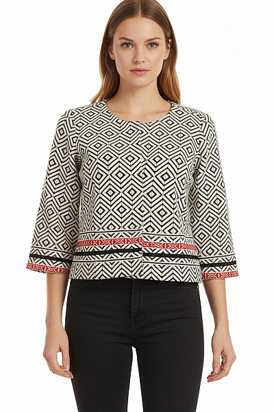 Street One Dámské Blejzr Černobílý Vel. 40