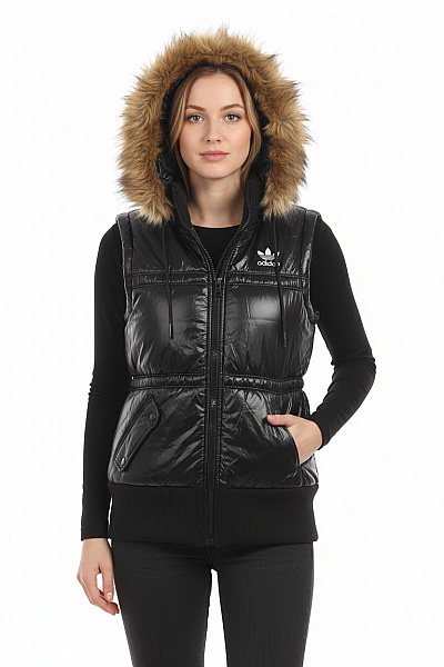 Kratká Dámská Vesta Černá ADIDAS Second Hand Vel. 36