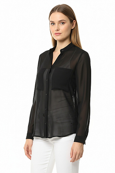 Společenská Dámská Košile Černá S.OLIVER Vel. 36