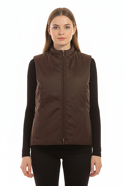 Max Mara Dámská Vesta Hnědá Vel. 36