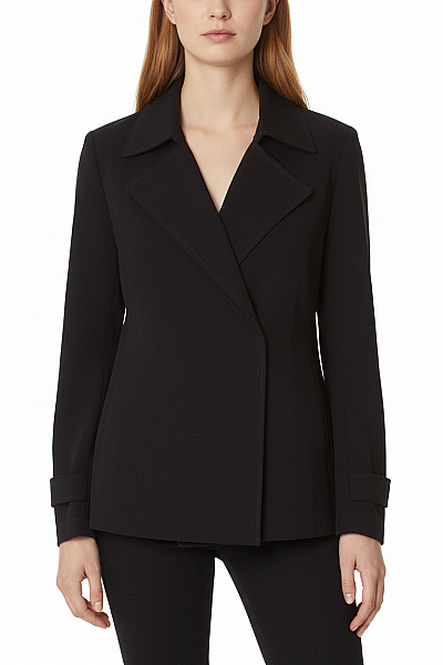 Someday Dámský černý Blejzr Dvouřadý Elegantní Business Moderní Ležérní Na Běžné Nošení Vel. 40