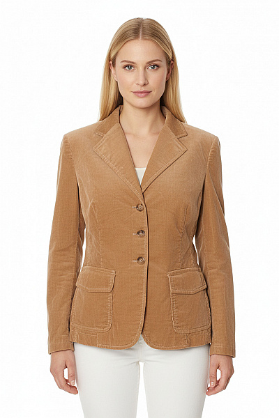 Windsor. Hnědé Manšestrové Sako Vypasované Na Běžné Nošení Podzimní Vel. 40