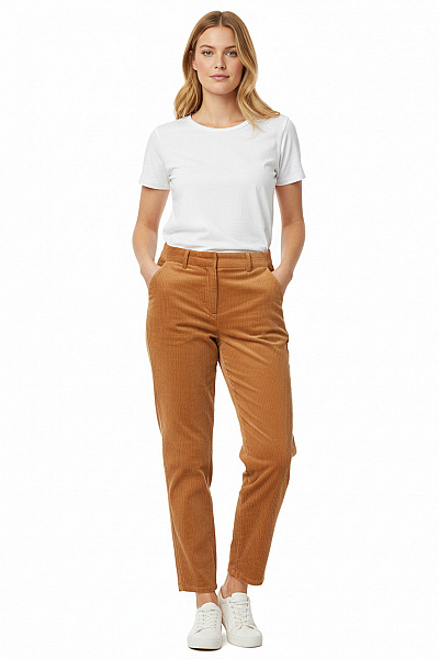 Teplé Dámské Kalhoty Hnědé Y.A.S Vel. M