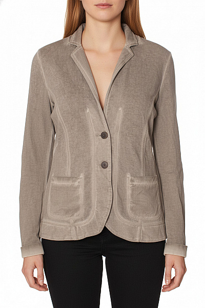 TOM TAILOR Dámské Béžové Manšestrové Sako Ležérní Vypasované Na Běžné Nošení Velikost M