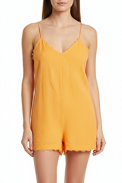 Letní Dámský Overal Žlutý ZARA Vel. M