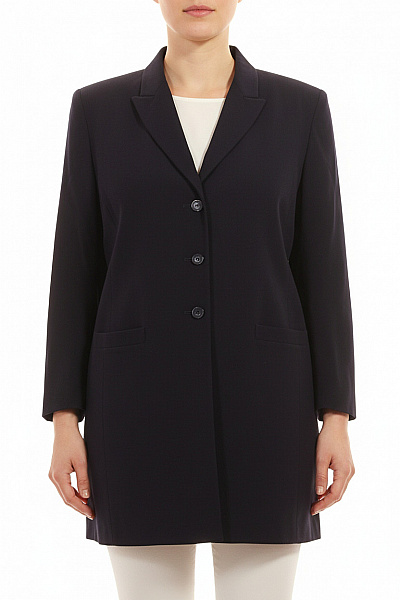 Marks & Spencer Dámský Tmavý Blejzr Elegantní Business Prodloužené Jednořadé Na Běžné Nošení Vel. 50