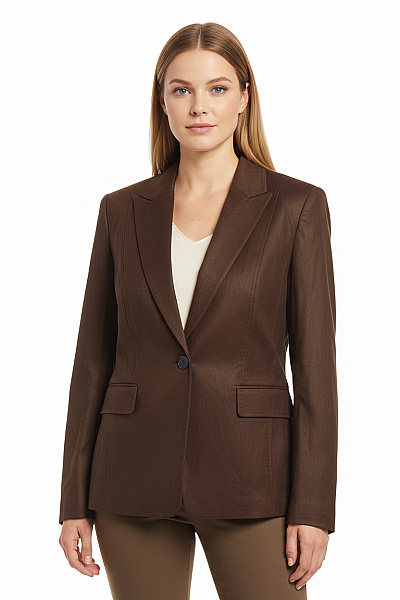 Společenské Dámské Sako Hnědé ZARA Vel. XL
