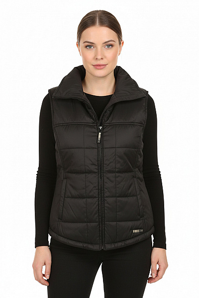 ZARA Dámská Prošívaná Zateplená Vesta černá Bez Rukávů Vel. M