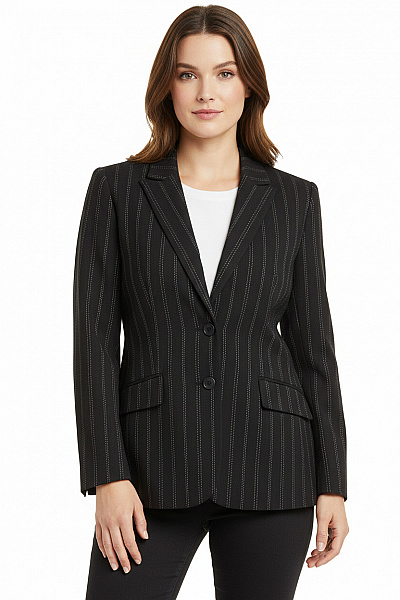 Laurel Teplé Dámské Sako Černé Second Hand Vel. 44