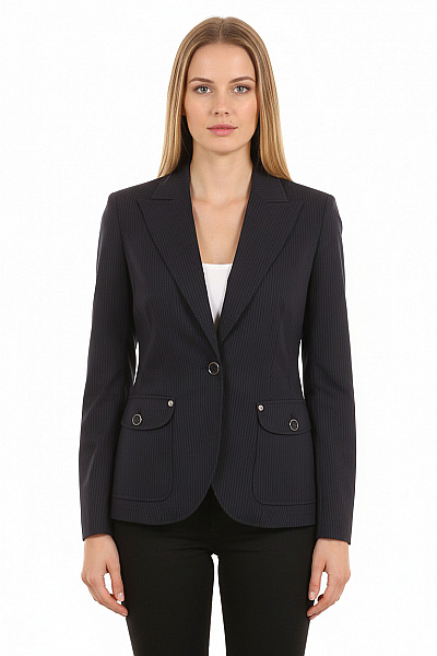 Jones Dámský Blejzr Pruhovaný Elegantní Business Vypasovaný Bavlněné Vel. 34