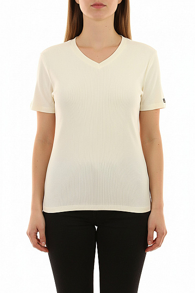 Venice Beach Dámské Tričko S Krátkým Rukávem Béžové Jednobarevné Basic Vel. XL