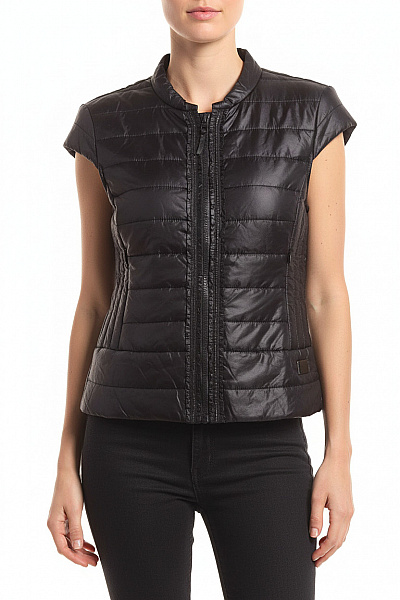 LUISA CERANO Kratká Dámská Vesta Modrá Vel. 36