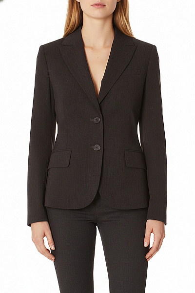 Mexx Dámské Tmavě Hnědé Vypasované Společenské Sako Elegantní Business Vel. 38