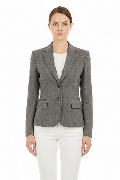 Dámské Sako Vlněné Šedé Marks & Spencer