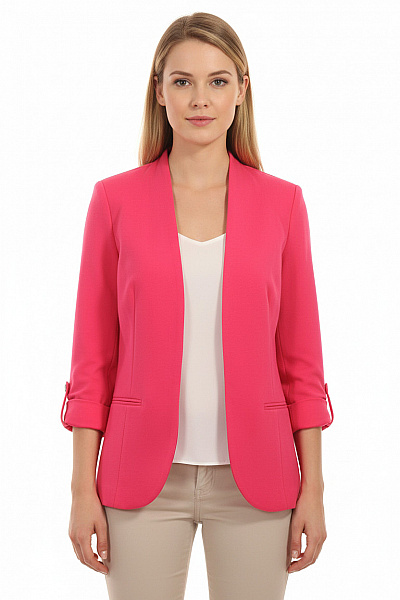 Orsay Krátký Dámský Kabát Růžový Vel. 36