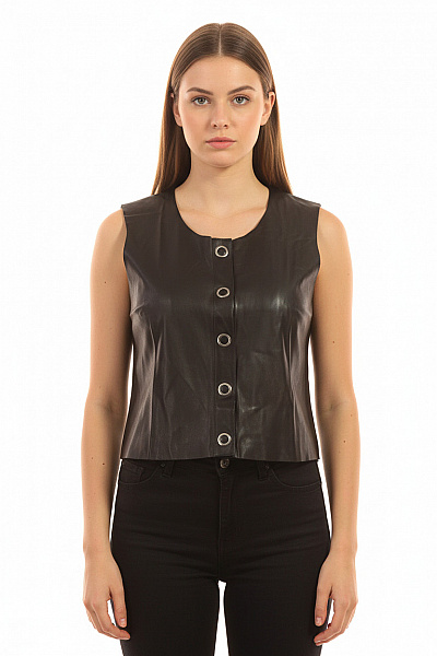 ZARA Dámská Vesta Černá Second Hand Vel. S