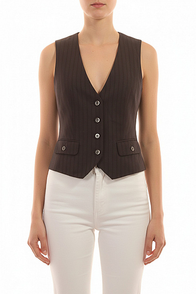 Esprit Kratká Dámská Vesta Černá Vel. 34