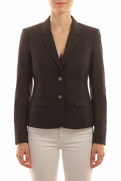 CULTURE Dámské černé Vypasované Sako Elegantní Business Jednořadé Na Běžné Nošení Vel. 38