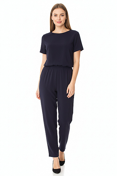 Lavish Alice Dámský Tmavě Modrý Krátký Rukáv Overal Volný Střih Velikost 8