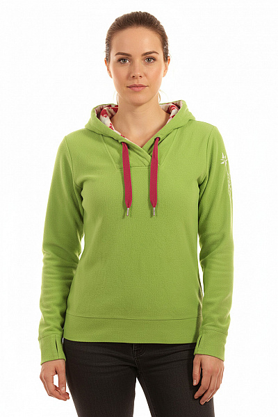 CHIEMSEE Dámská Zelená Polyesterová Mikina S Kapucí A Výšivkou Přes Hlavu Velikost M