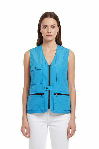 Dámská Vesta Modrá Asos Second Hand Vel. S