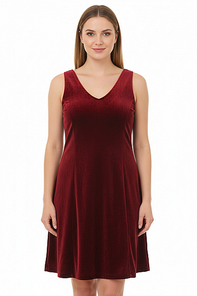 Dorothy Perkins Červené Sametové Mini šaty Tílkové Elegantní Na Večírek Vel. 44