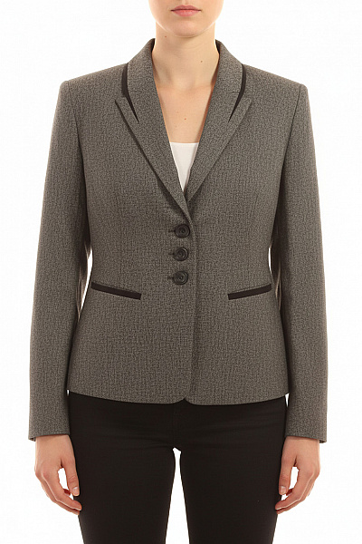 Next Dámské šedé Polyesterové Elegantní Vypasované Sako Business Podzimní Vel. 14