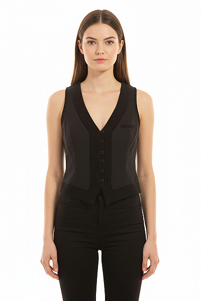 DAY-BIRGER ET MIKKELSEN Kratká Dámská Vesta Černá Vel. 36