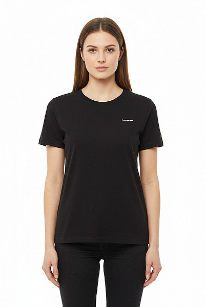 Calvin Klein Dámské Tričko Krátký Rukáv Jednobarevné Bavlněné Basic Vel. M