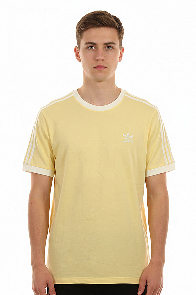 ADIDAS Žluté Tričko Adidas S Krátkým Rukávem Retro Basic