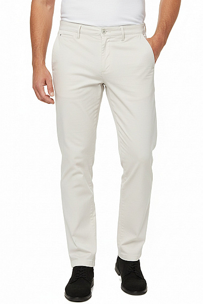 GARDEUR Béžové Bavlněné Chinos Volnočasové Rovné S Kapsami Velikost 36/30