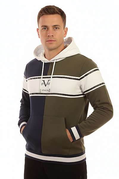 VERSACE Pánská Barevná Celorozepínací Mikina S Kapucí A Potiskem Vel. M