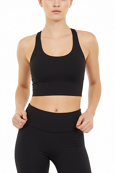 Dámské Sportovní Tričko Crop Top černé Vel. XS