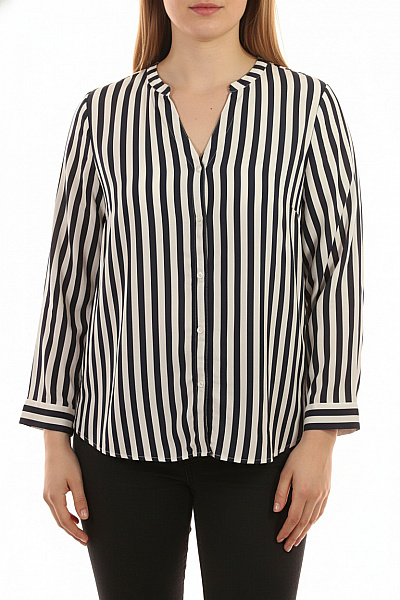 ONLY Dámská Viskózová Pruhovaná Košile S Dlouhým Rukávem Ležérní Velikost 54