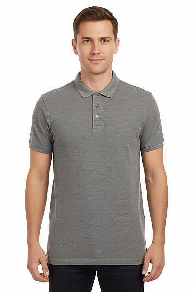 JOOP! Pánské Bavlněné šedé Polo Tričko S Krátkým Rukávem Basic Velikost M