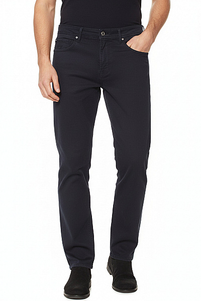 Pánské Kalhoty Rovné Modré Vel. 35