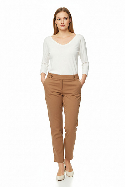 Dámské Chino Kalhoty Béžové MICHAEL KORS