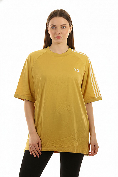 Dámské Bavlněné žluté Tričko Oversize S Krátkým Rukávem Sportovní Velikost 2XL