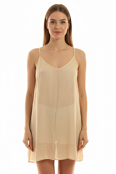 Dámská Košilka Béžová Hedvábná Velikost L