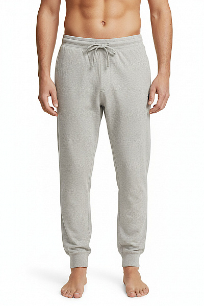 Ralph Lauren Pánské šedé úpletové Tepláky S Logem Na Zavazování Vel. M