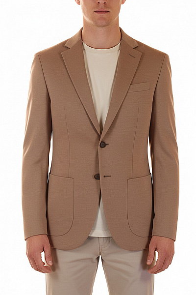 JOOP! Pánské Hnědé Jednořadé Vypasované Ležérní Sako Na Běžné Nošení Vel. M
