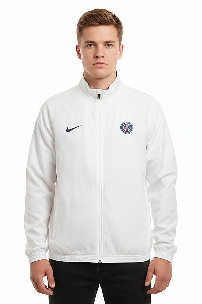 Nike Pánská Bílá Sportovní Lehká Větrovka Se Zipem Vel. Xl