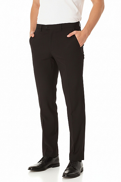 Pánské Kalhoty Vlněné Černé DOUGLAS HAYWARD Vel. 34/32