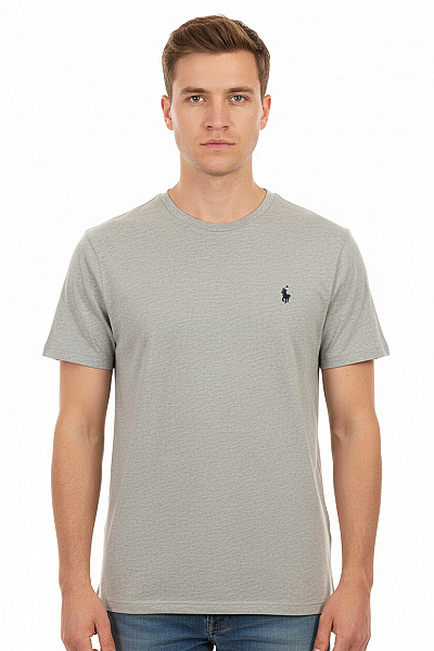 U.S.POLO ASSN. Pánské šedé Tričko S Krátkým Rukávem A Výšivkou Basic Velikost Xl