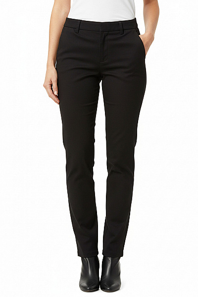 Dámské černé Společenské Kalhoty Rovné Elegantní Business Vel. 50