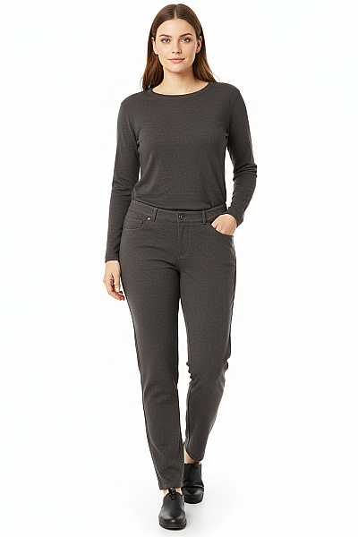 BRAX Dámské Kalhoty Rovné Šedé Second Hand Vel. 36/32